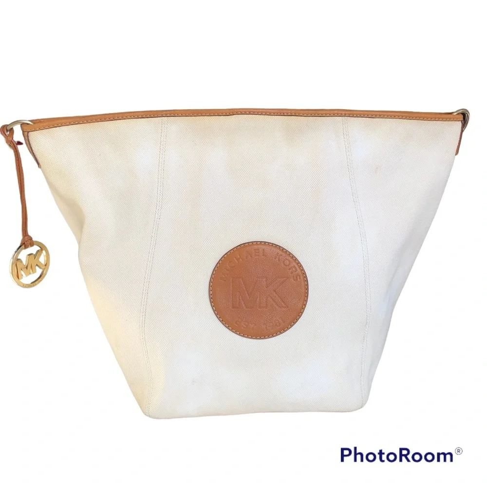 Michael Kors Large Tote Shoulder Bag Ivory